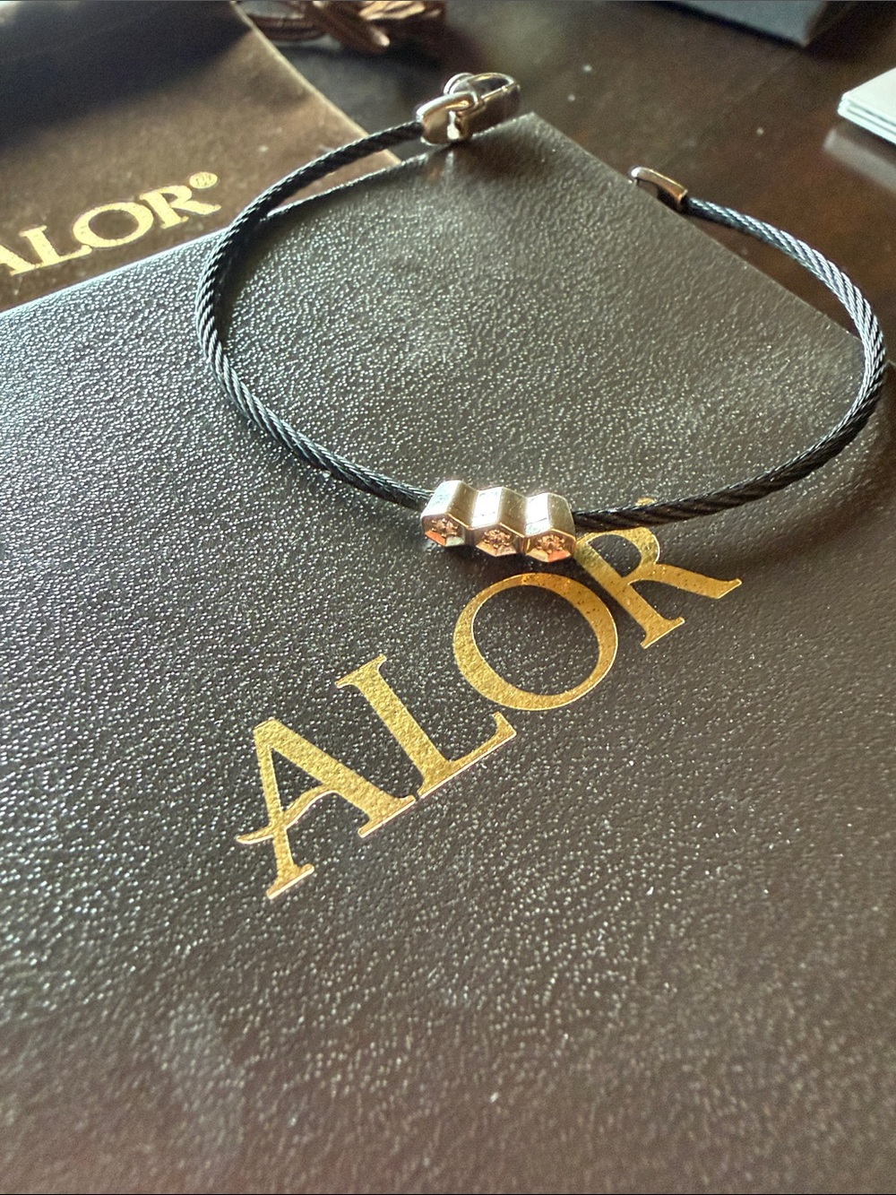 Alor 18k Black Cable Bracelet